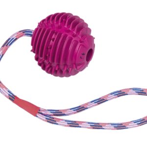 Vollgummi Ball mit Seil